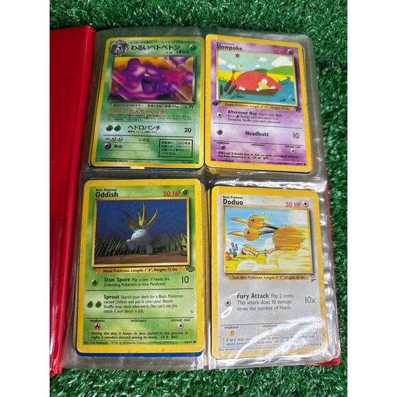 Vintage Red Pikachu Pokemon Card Binder 4-Pocket Full with Cards - Picture 7 of 17